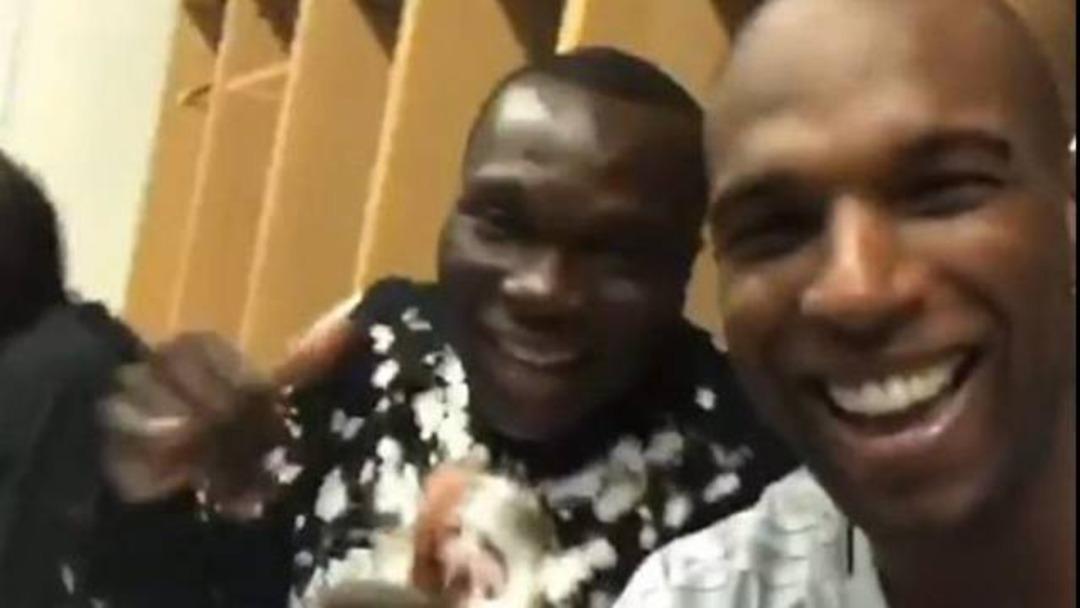 Aboubakar Beşiktaş soyunma odasında