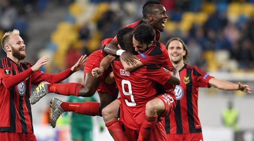 &Ouml;stersunds UEFA Avrupa Ligi'nde fırtına gibi esiyor