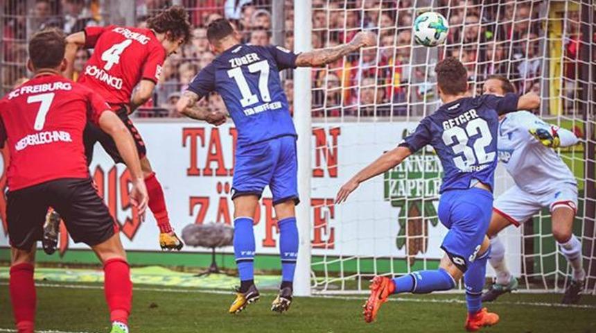 &Ccedil;ağlar S&ouml;y&uuml;nc&uuml; attı, Freiburg Hoffenheim'ı 3-2 mağlup etti