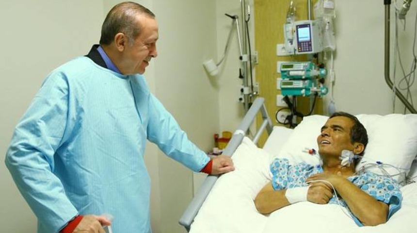 Cumhurbaşkanı Erdoğan, Naim S&uuml;leymanoğlu'nu ziyaret etti