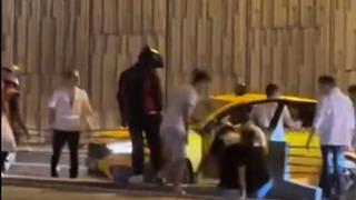 Yer: İstanbul! Ortalık bir anda savaş alanına döndü... Dört motosikletli kafasında kask parçaladı, meydan okumaya devam etti: Oğlum ben yıkılmam