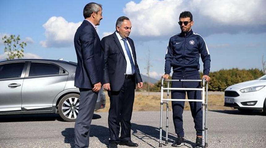 Kenan Sofuoğlu ismini taşıyan pistin yapımını inceledi