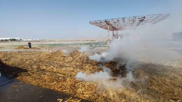 Saman yüklü tırda yangın paniği 6