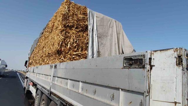 Saman yüklü tırda yangın paniği 4