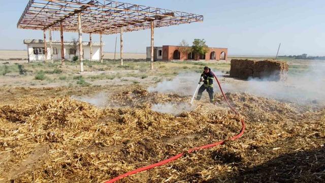 Saman yüklü tırda yangın paniği 2