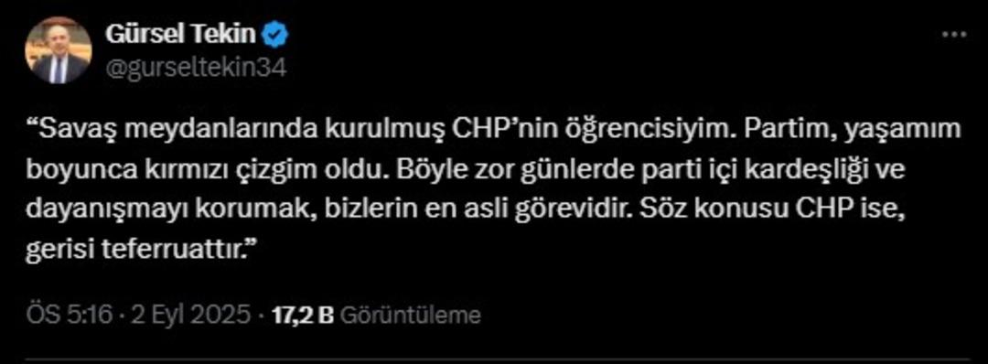 Çelik görevden alındı, Gürsel Tekin kayyum olarak atandı! CHP ayağa kalktı, açıklamalar peş peşe geldi 5