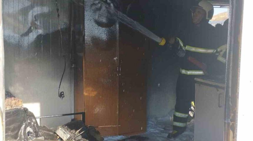 Reyhanlı’da konteyner yangını