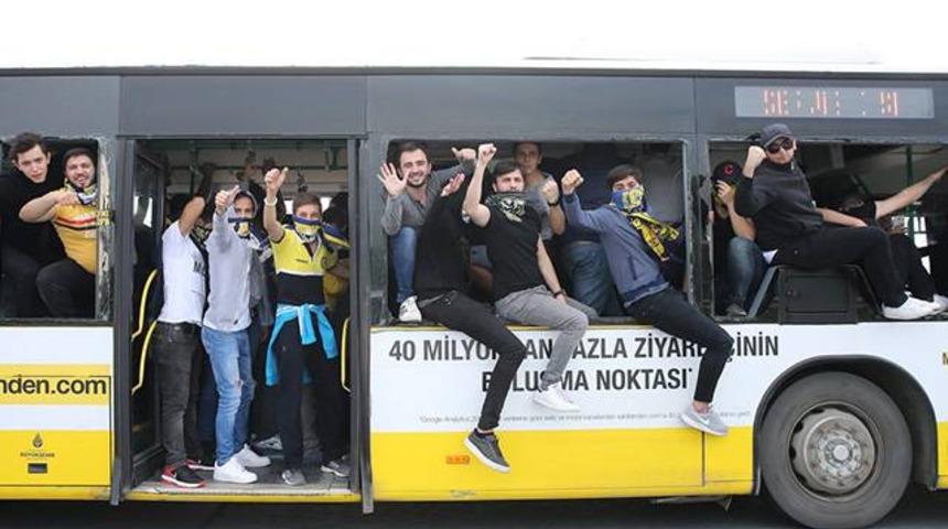 Fenerbah&ccedil;eli taraftarlar otob&uuml;s&uuml;n camını kırarsa derbiyi izleyemeyecekler