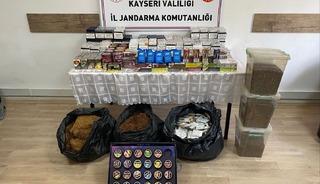 Kayseri'de kaçak sigara operasyonunda 2 şüpheli yakalandı