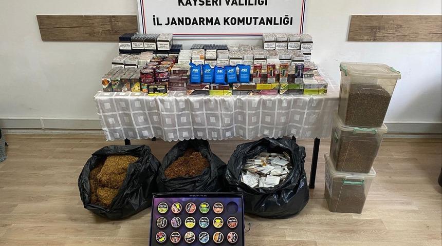 Kayseri'de kaçak sigara operasyonunda 2 şüpheli yakalandı
