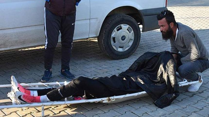 Sakatlanan kaleci Doğukan Kaytan 14 dakika sedyede ambulans bekledi