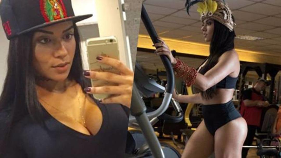 Cintia Vallentim, s&ouml;z&uuml;n&uuml; tuttu ve soyundu