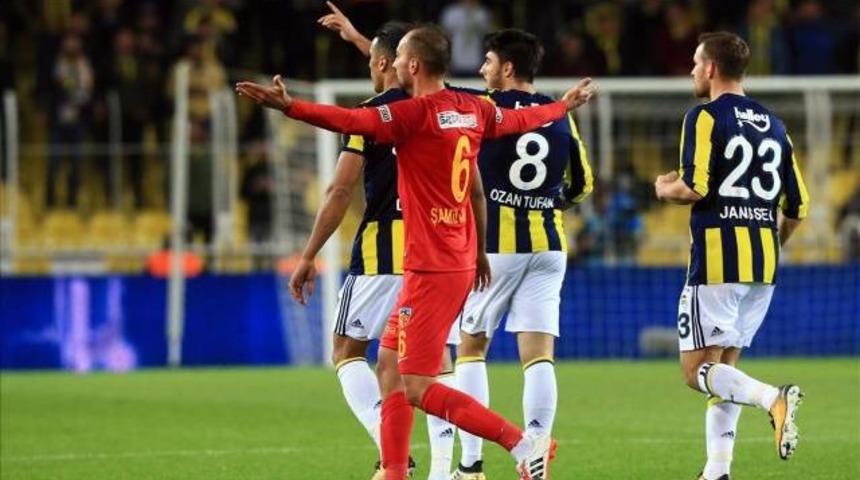 Fenerbah&ccedil;e - Kayserispor ma&ccedil; &ouml;zeti: Kadık&ouml;y'de 6 gol,  Kocaman protesto!