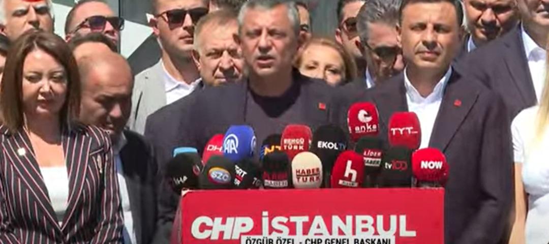 BREAKING NEWS | CHP leader Özel announced in front of the Istanbul Provincial Headquarters: