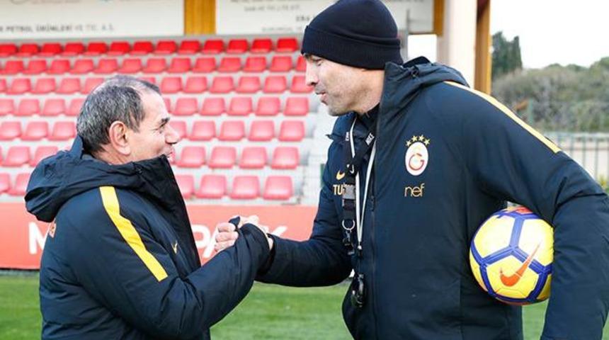 Dursun &Ouml;zbek Galatasaray antremanını ziyaret etti