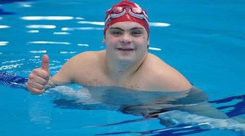 Down sendromlu Tuğrul'dan Avrupa rekoru