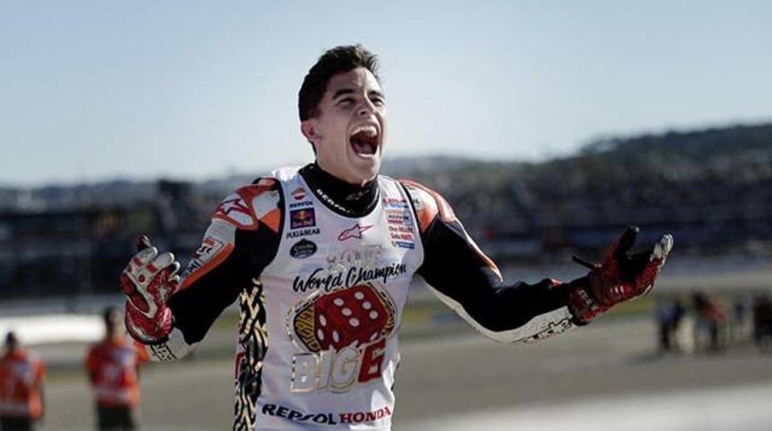 MotoGP'de şampiyon Marc Marquez oldu