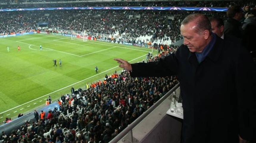 Cumhurbaşkanı Erdoğan, Beşiktaş-Porto ma&ccedil;ında!