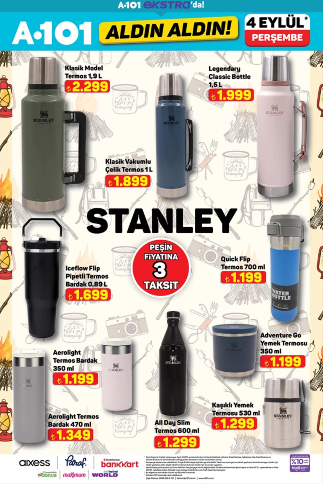 A101 e Stanley termoslar geliyor! İşte 4 Eylül 2025 A101 Aldın Aldın Kataloğu 1