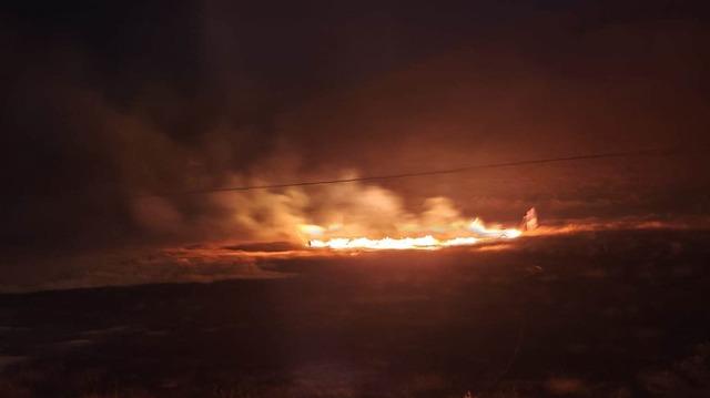 Çaldıran’da anız yangını 1