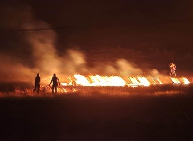 Çaldıran’da anız yangını 2