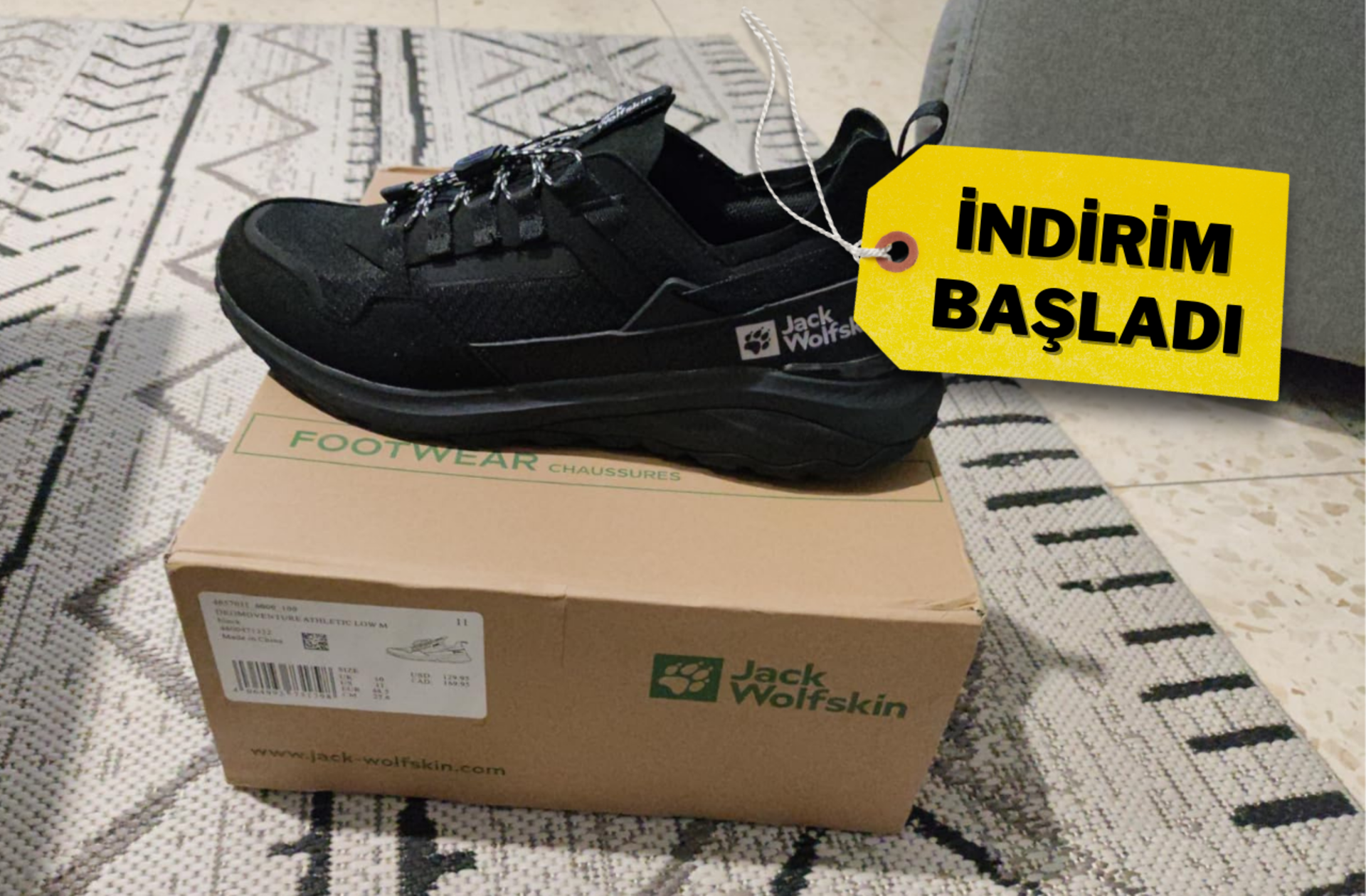 Jack Wolfskin Dromoventure Athletic Low M ayakkabı indirimde