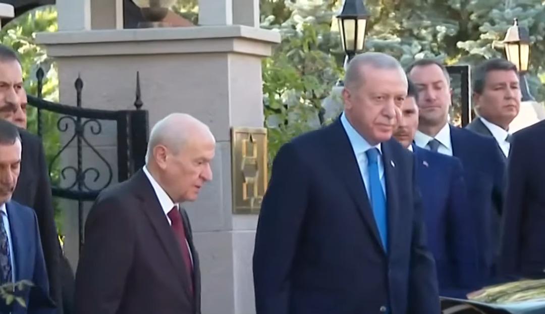 Son dakika | Gözler Ankara ya çevrildi! Cumhur İttifakı nda sürpriz görüşme: Cumhurbaşkanı Erdoğan ile Bahçeli bir araya geldi 6
