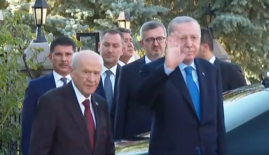 Son dakika | Gözler Ankara ya çevrildi! Cumhur İttifakı nda sürpriz görüşme: Cumhurbaşkanı Erdoğan ile Bahçeli bir araya geldi 7
