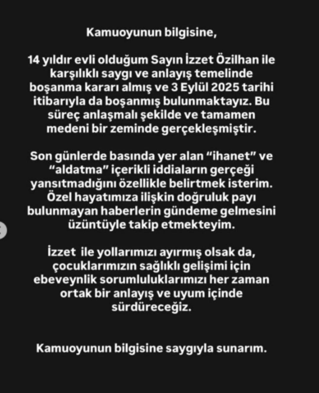 Yasemin Özilhan ile İzzet Özilhan boşandı! 14 yıllık evlilik tek celsede bitti  3