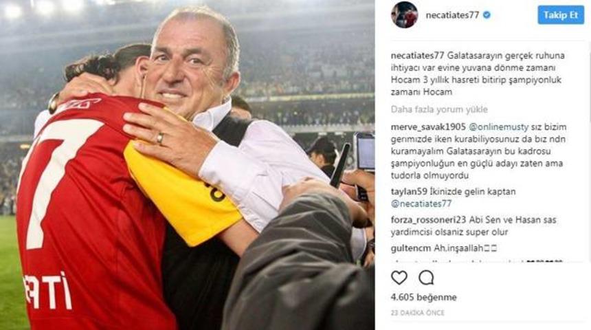 Necati Ateş'ten Fatih Terim paylaşımı