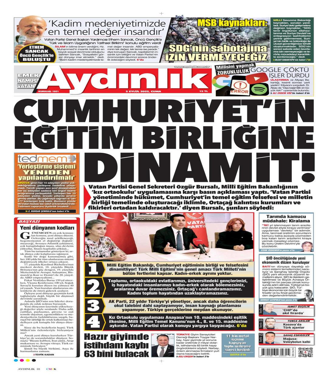 Aydınlık Gazetesi