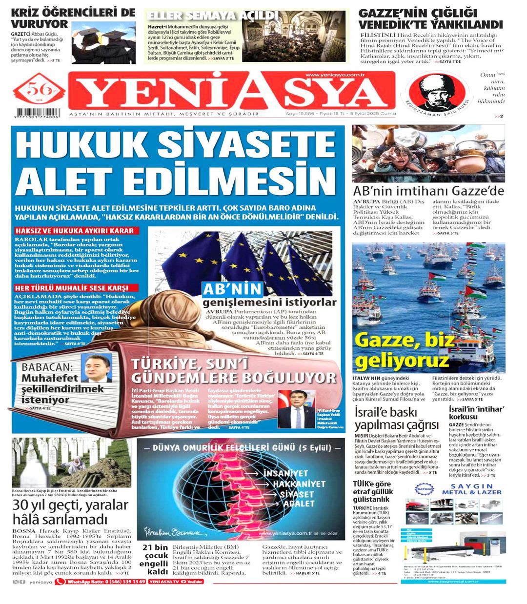 Yeni Asya Gazetesi