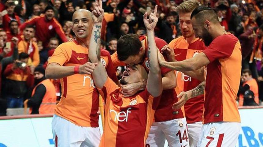 Galatasaraylı yıldızlar G&ouml;ztepe galibiyetini değerlendirdi