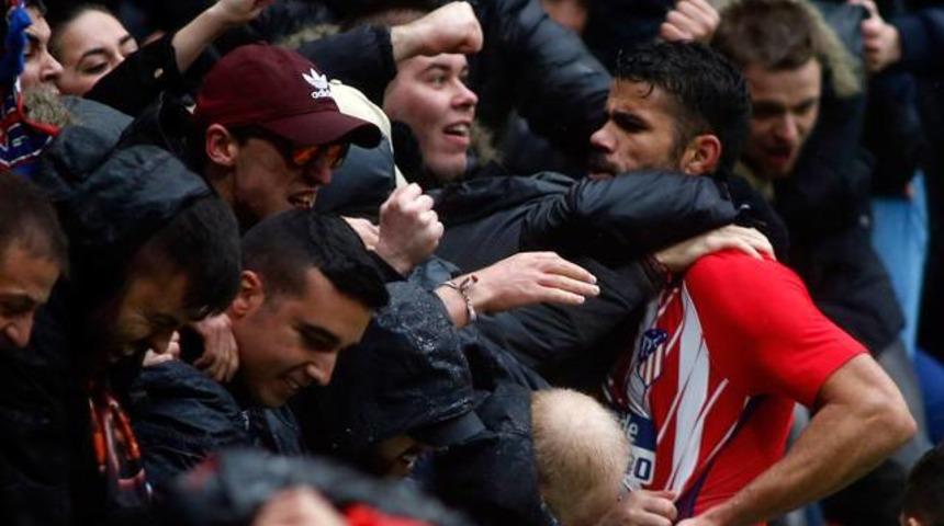 Diego Costa hem attı, hem atıldı!