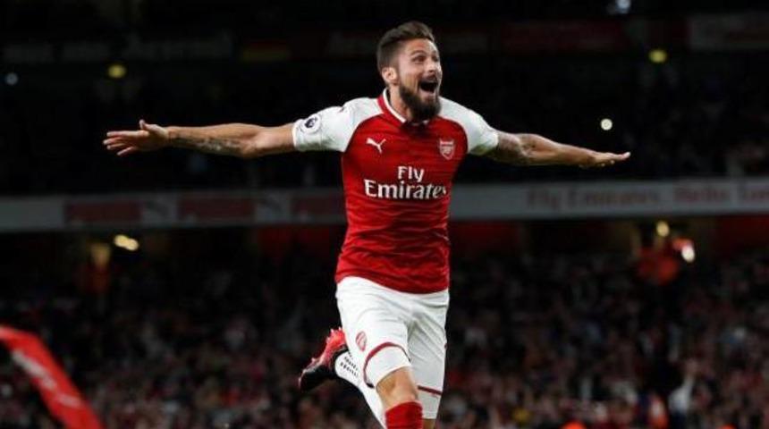 Fikret Orman, Oliver Giroud ile g&ouml;r&uuml;ş&uuml;yor