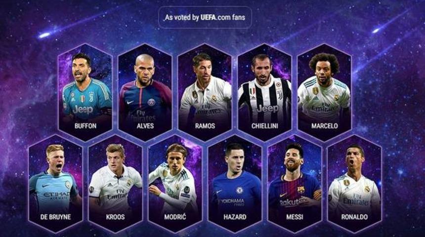 UEFA, yılın 11'ini a&ccedil;ıkladı!