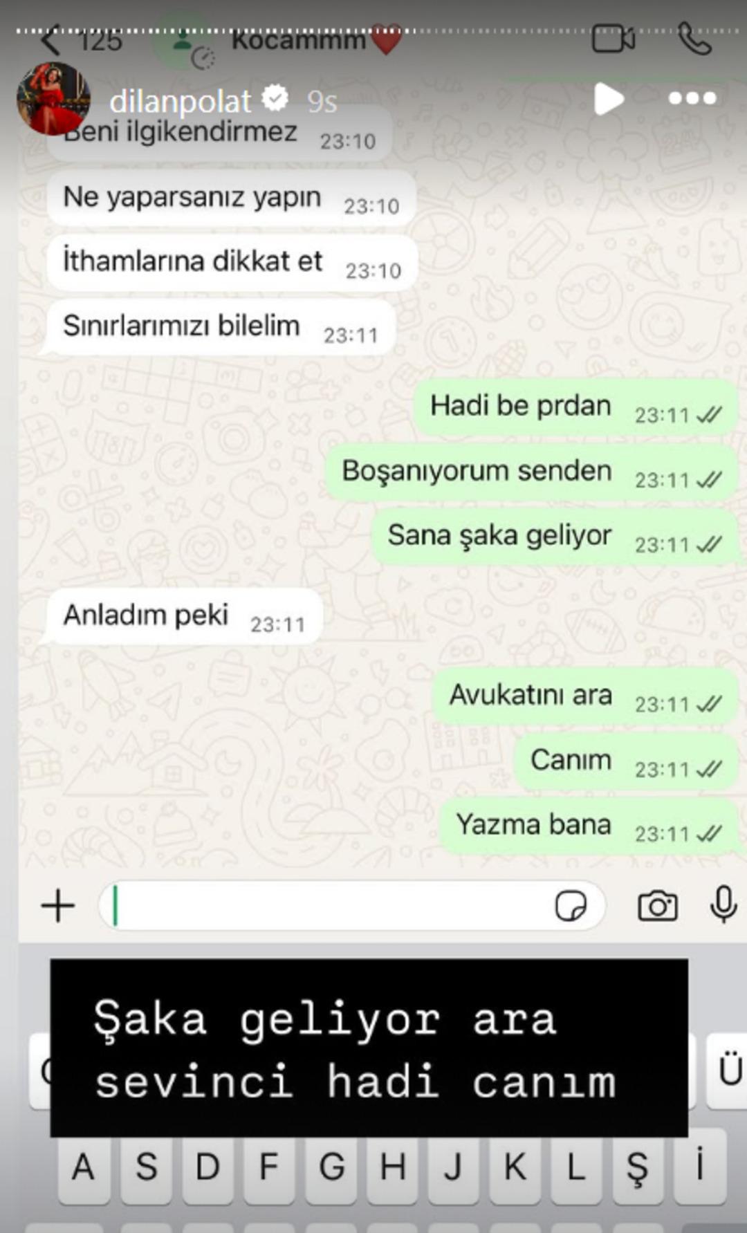 Evden kovulan Dilan Polat kocası Engin Polat ile mesajlarını ifşa etti! "Kertenkeleye benziyorsun" 4