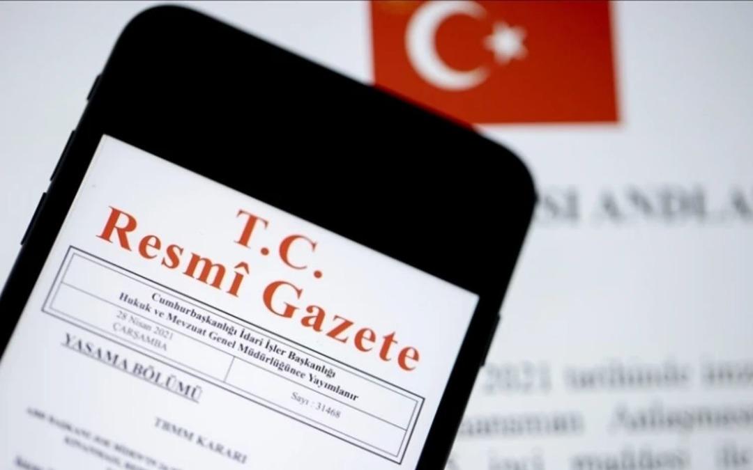Milletlerarası anlaşma Resmi Gazete de 1