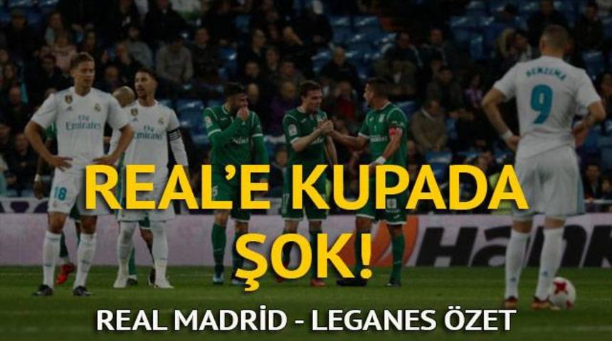 Real Madrid - Leganes ma&ccedil; &ouml;zeti izle: Leganes'e 2-1 yenilen Real Madrid kupadan elendi!