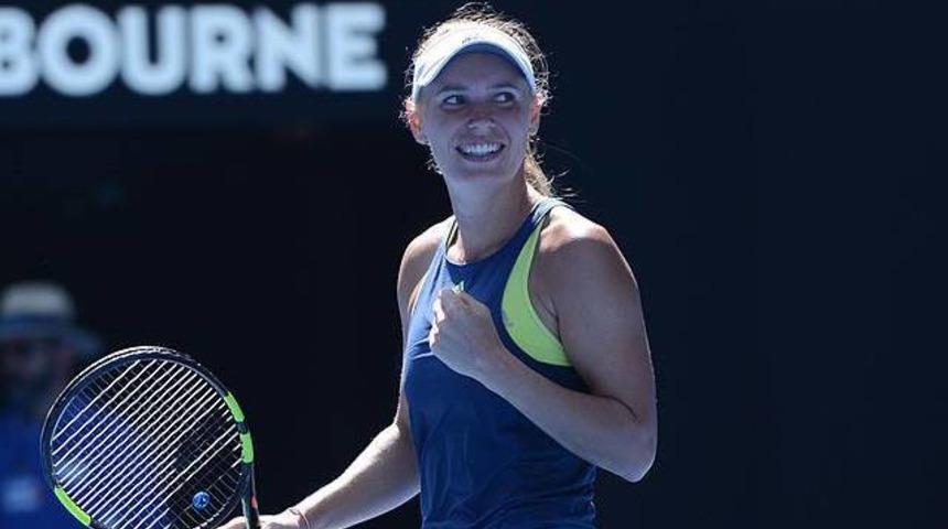 Avustralya A&ccedil;ık'ta ilk finalist Wozniacki