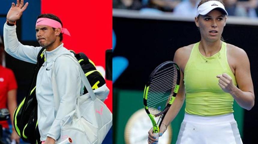 Erkeklerde Nadal, kadınlarda Wozniacki d&uuml;nyanın bir numarası oldu