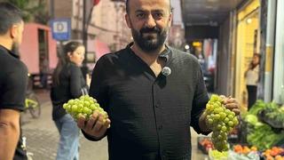 Yüksekova’da Şemdinli üzümü tezgahlarda yerini aldı