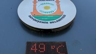 Şanlıurfa'da termometreler 49 dereceyi gösterdi