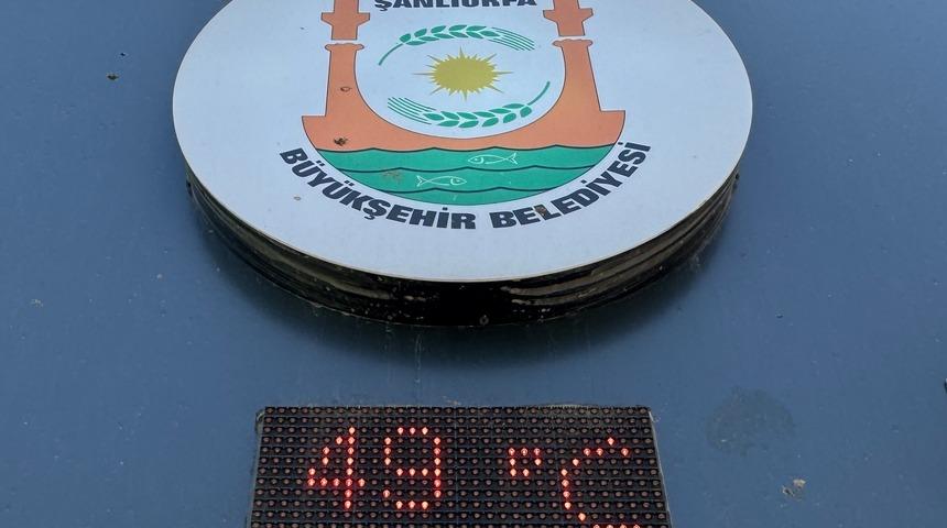 Şanlıurfa'da termometreler 49 dereceyi gösterdi