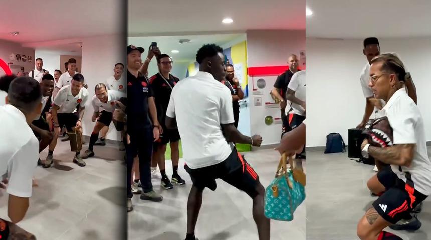 Kolombiya Milli takımı Dünya Kupası'na katıldı! Davinson Sanchez ve takım arkadaşları kendini tutamadı... Dans videoları sosyal medyada gündem oldu