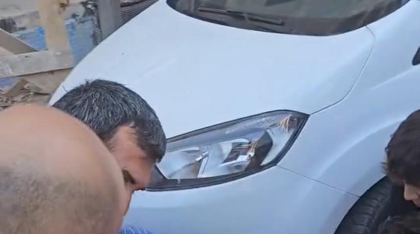 Kafasına inşaattan tuğla düşen şahıs yaralandı