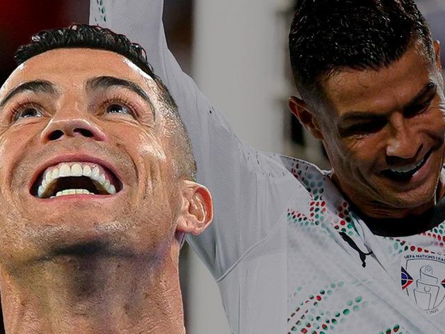 40 yaşındaki Cristiano Ronaldo gençlere nazire yapıyor! Çıktığı maçta yine 2 tane attı