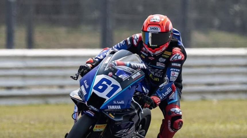 Milli motosikletçi Can Öncü, Fransa'daki ilk yarışta ikinci oldu