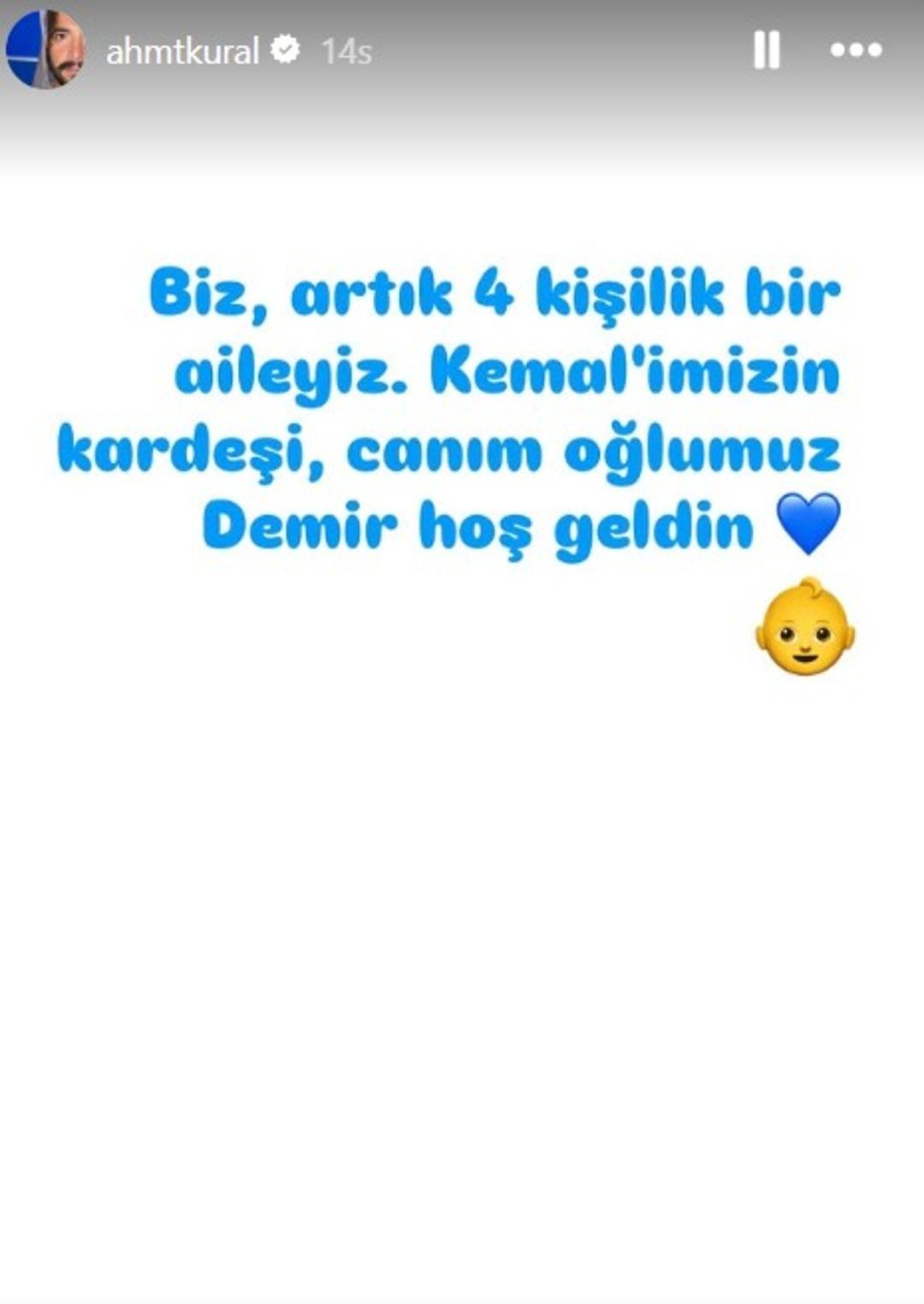 Ahmet Kural ın oğlu doğdu! İsmini bakın ne koydu  2