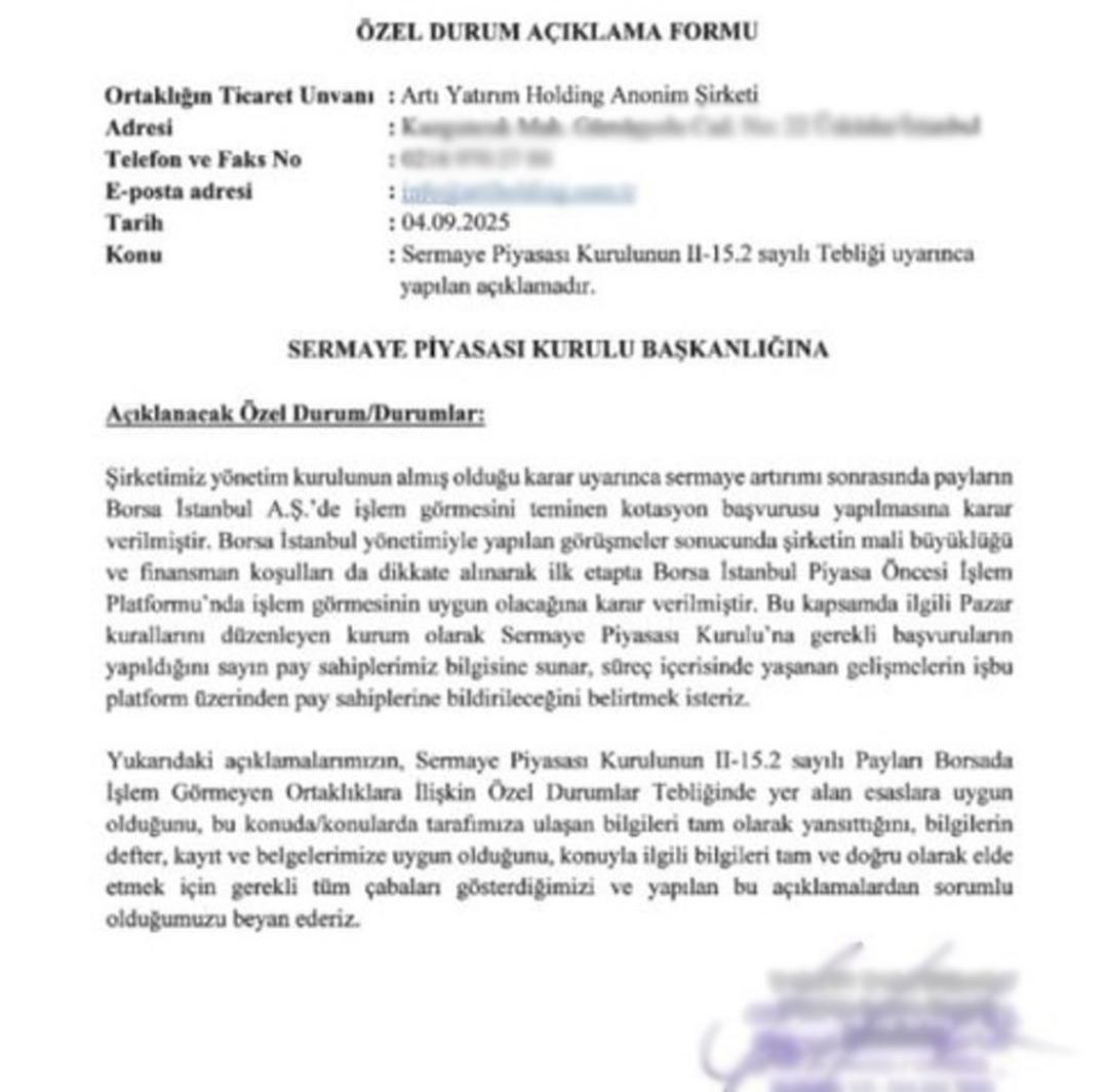 Artı Yatırım Holding yeniden borsa yolunda: PÖİP başvurusu yapıldı 1